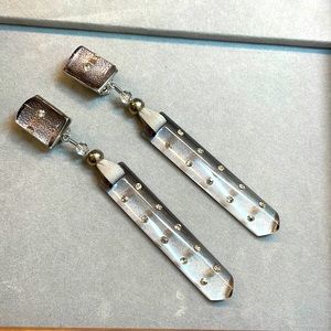 Clip on Armani long earrings